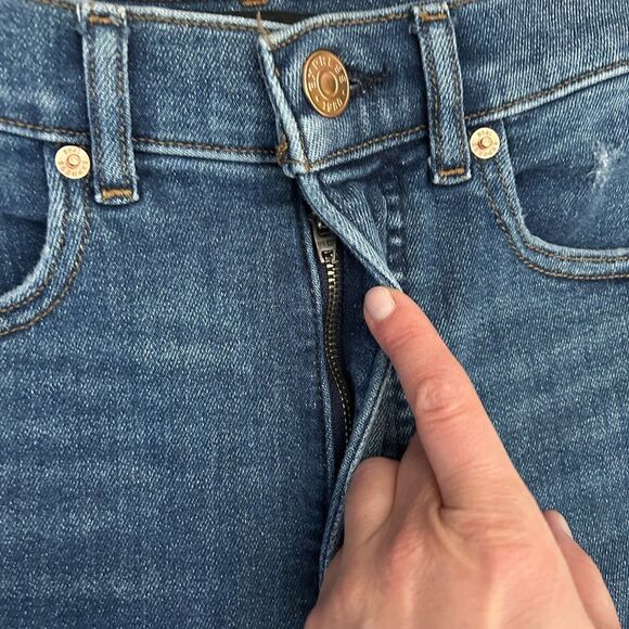 Express Slim Ankle Super High Rise Jeans - Picture 9 of 10